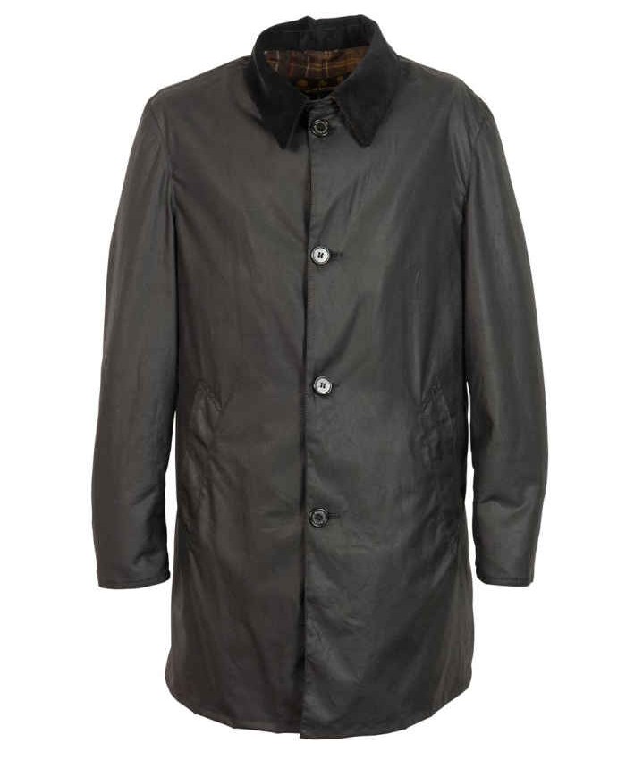 Barbour Coater Uomo Giacca Di Cerat Nero