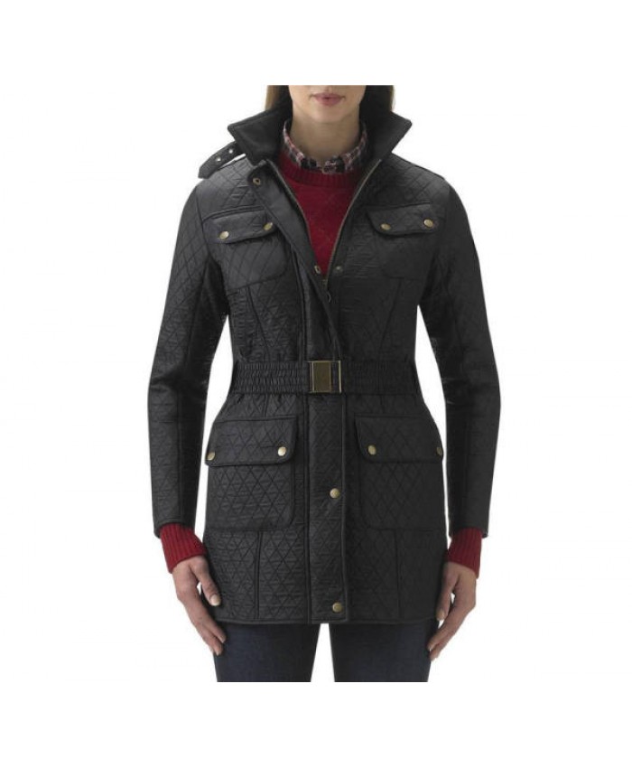 Barbour Vintage International Donna Nero