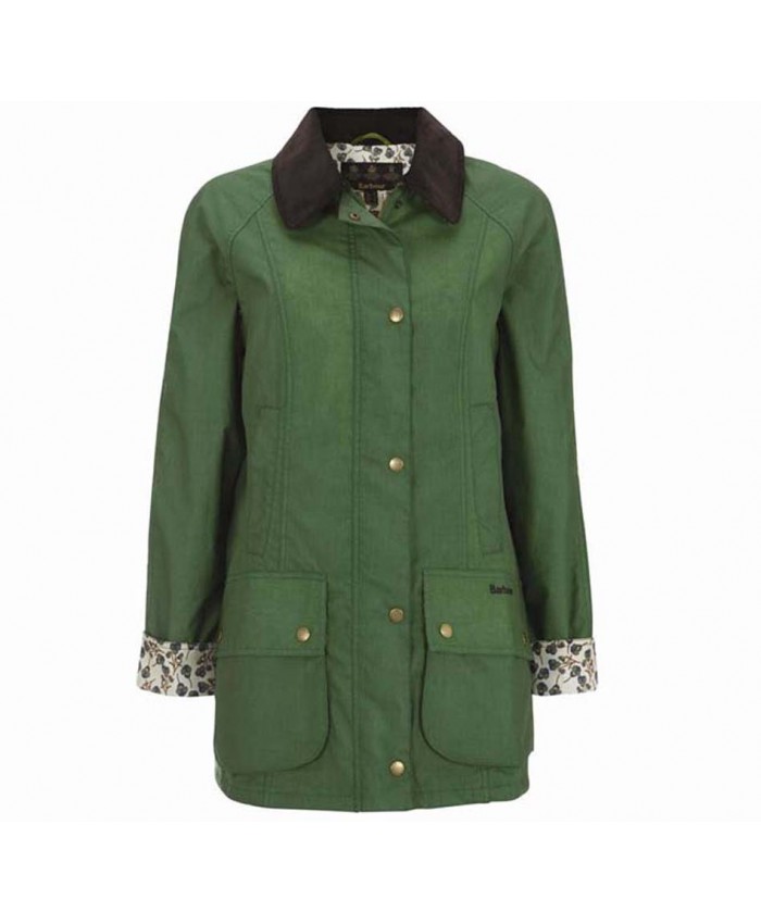 Barbour Flyweight Liberty Beadnell Donna Giacca Di Cerat Verde