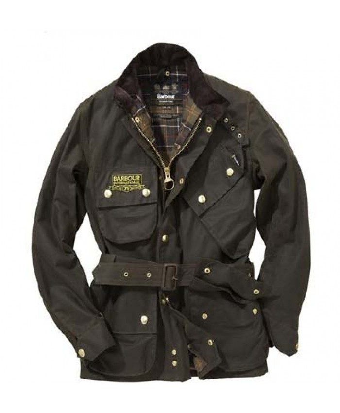 Barbour International 75th Uomo Giacca Di Cerat Nero