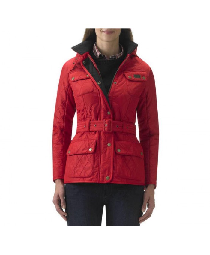 Barbour Throttle Donna Giacca Imbottitat Rosso