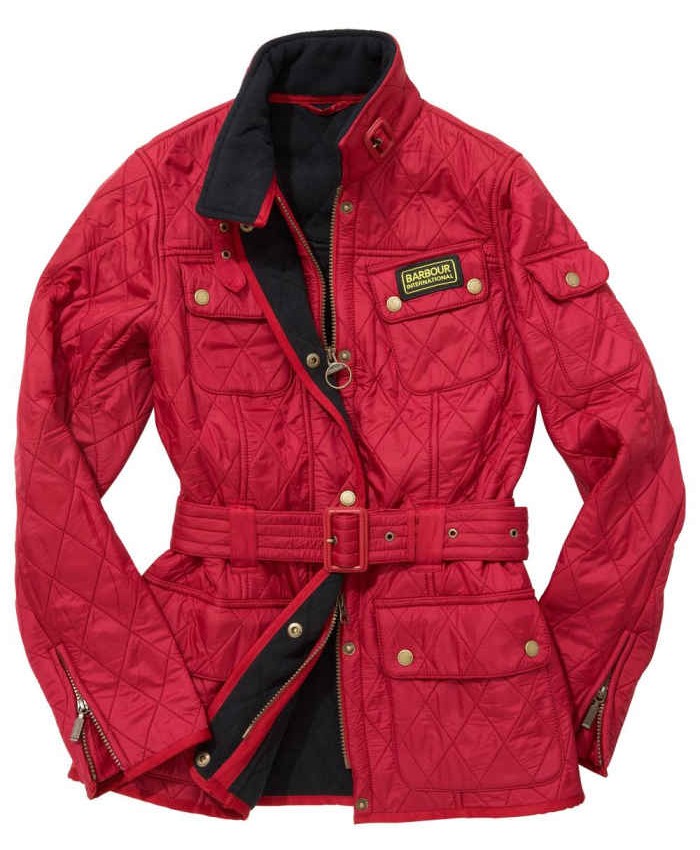 Barbour International Donna Giacca Imbottitat Rosso