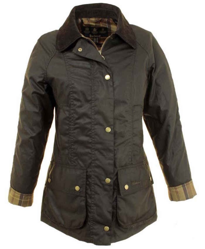 Barbour Flyweight Tartan Beadnell Donna Giacca Di Cerat Cioccolato