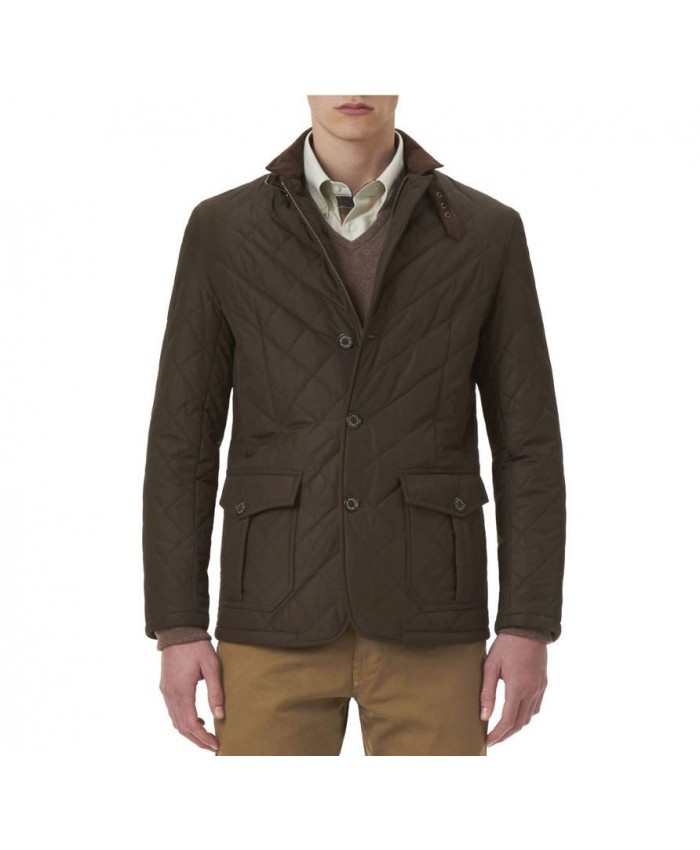 Barbour Lutz Uomo Giacca Imbottitat Oliva