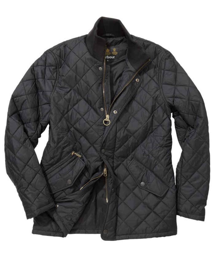 Barbour Chelsea Rib Neck Uomo Nero