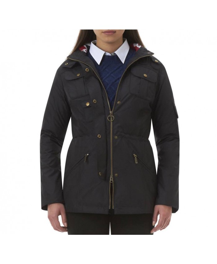 Barbour Broadstone Donna Impermeabile Nero