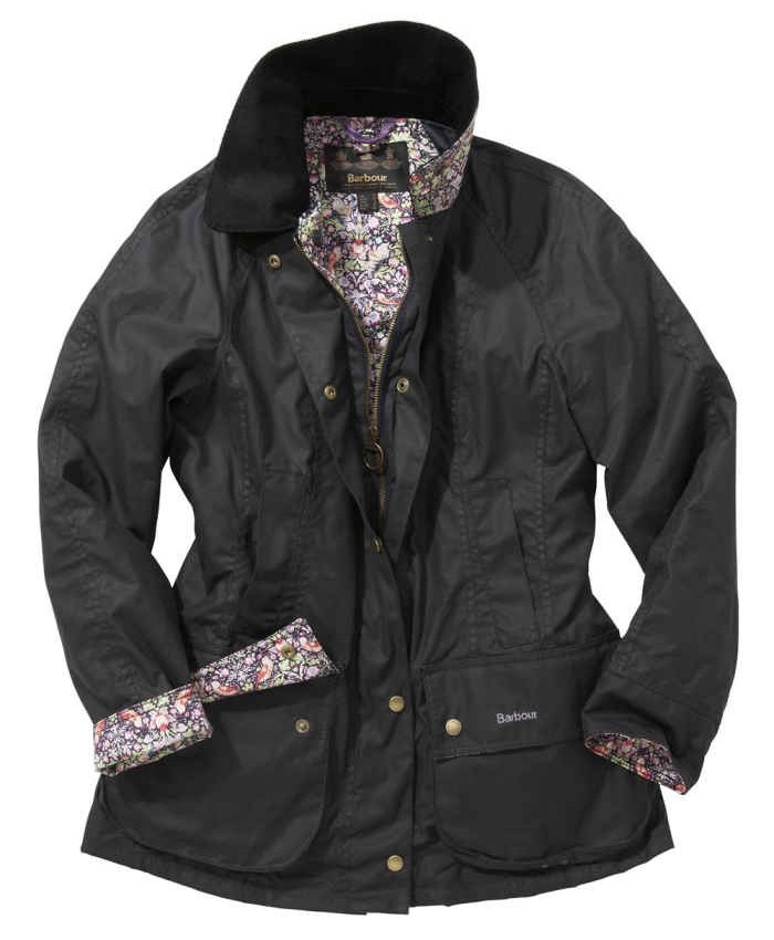 Barbour Liberty Beadnell Donna Giacca Di Cerat Nero