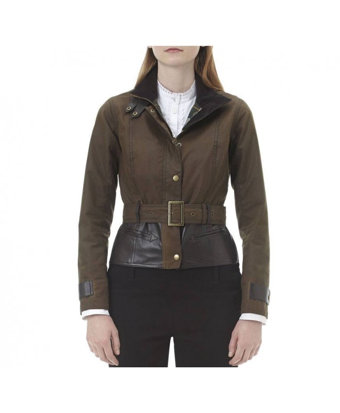 Barbour Drayton Donna Giacca Di Cerat Oliva