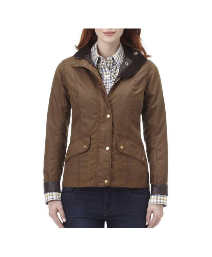 Barbour Horseprint Ferndown Donna Giacca Di Cerat Marrone