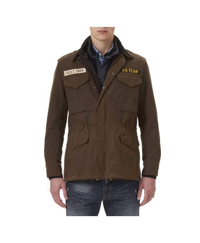 Barbour Thunder Uomo Giacca Di Cerat Marrone