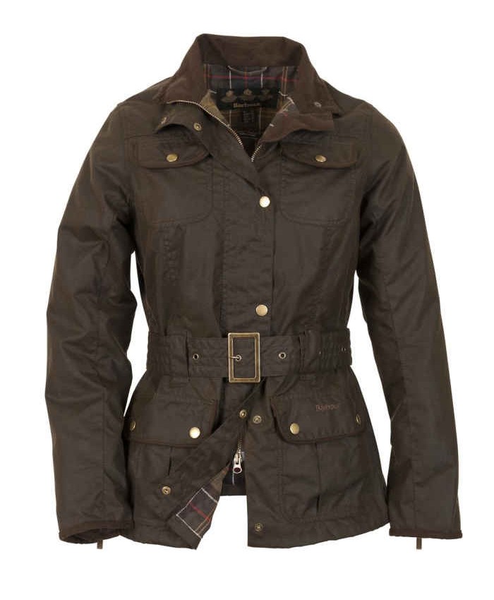 Barbour Belted Utility Donna Giacca Di Cerat Cioccolato