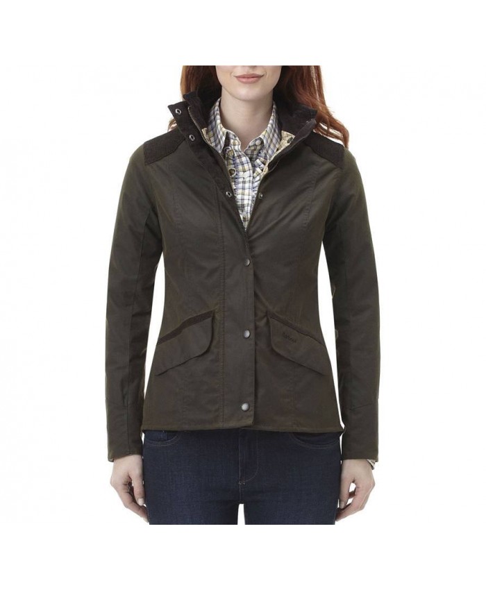 Barbour Isleham Donna Giacca Di Cerat Oliva