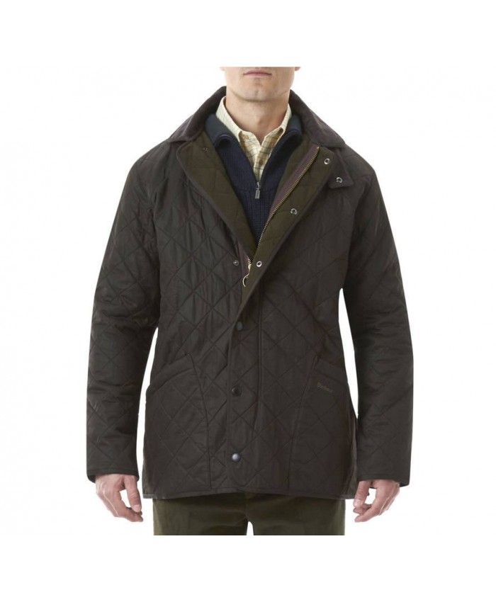 Barbour Duracotton Trapunta Polare Uomo Oliva Scura