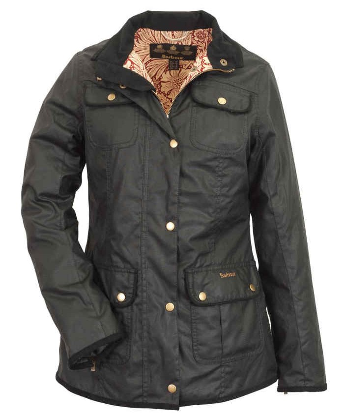 Barbour Morris Utility Donna Giacca Di Cerat Nero