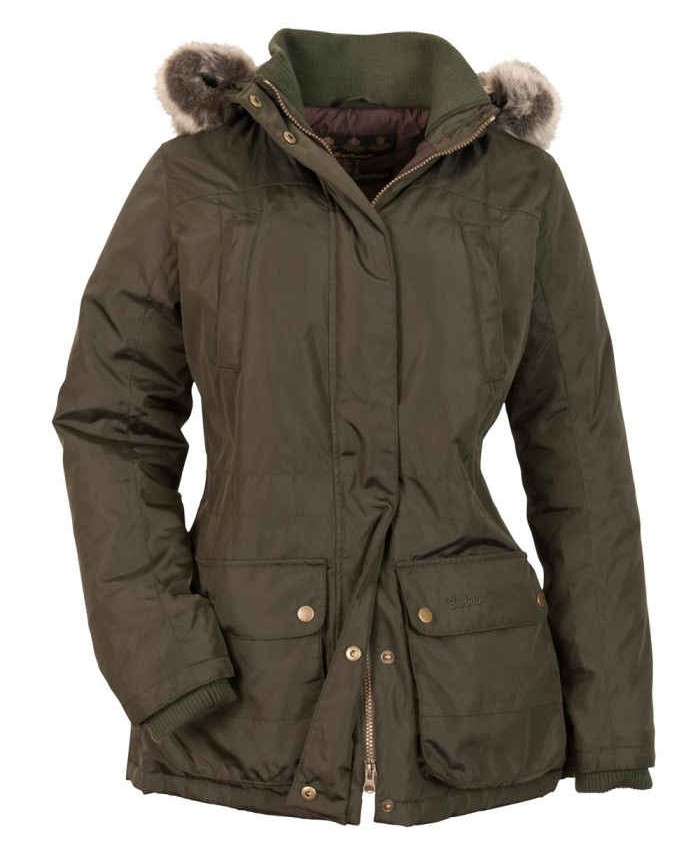 Barbour Rossoesdale Donna Impermeabile Oliva Scura