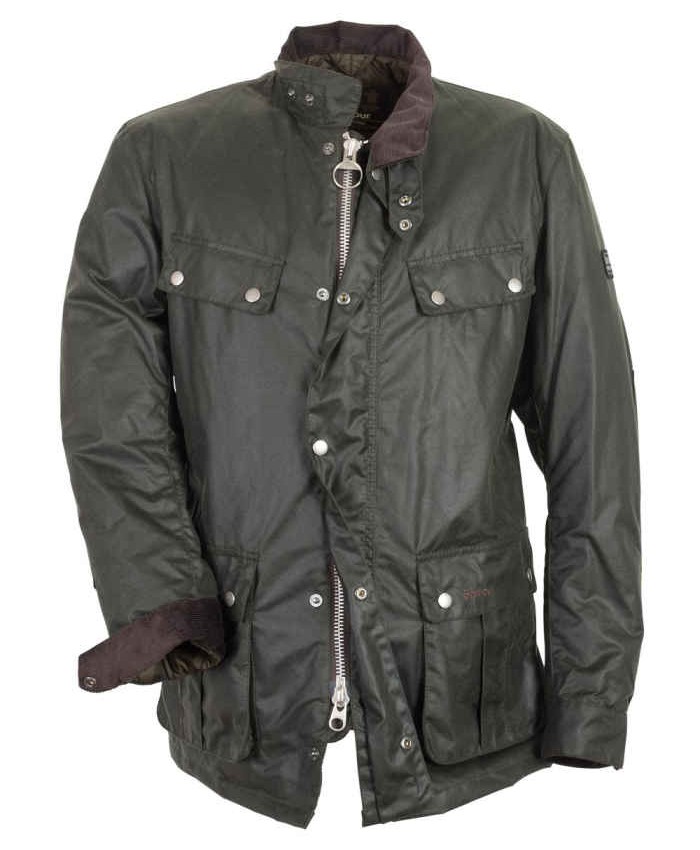 Barbour Duke Uomo Giacca Di Cerat Verde Scuro