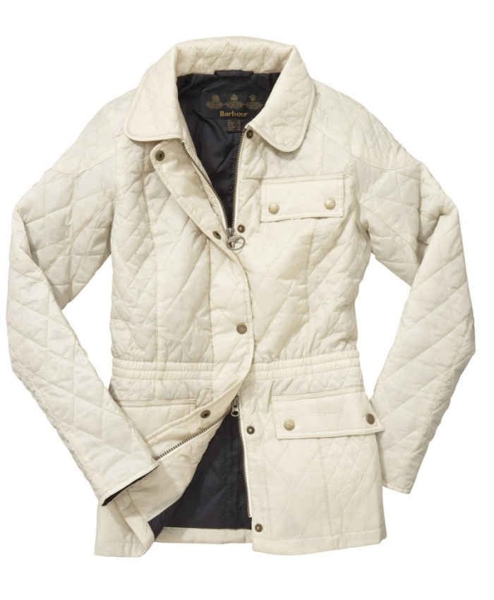 Barbour Roadster Donna Giacca Imbottitat Bianca