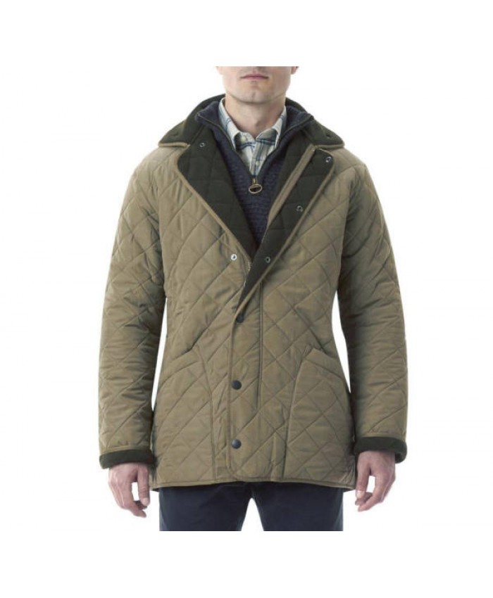 Barbour Microfibre Trapunta Polare Uomo Oliva