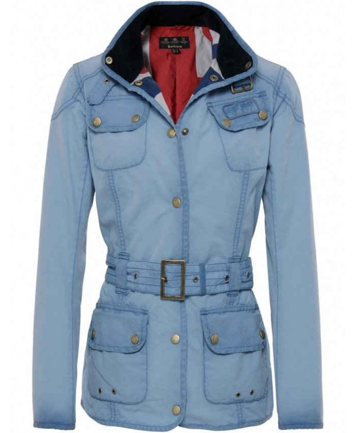 Barbour Vintage International Donna Giacca Di Cerat Blu