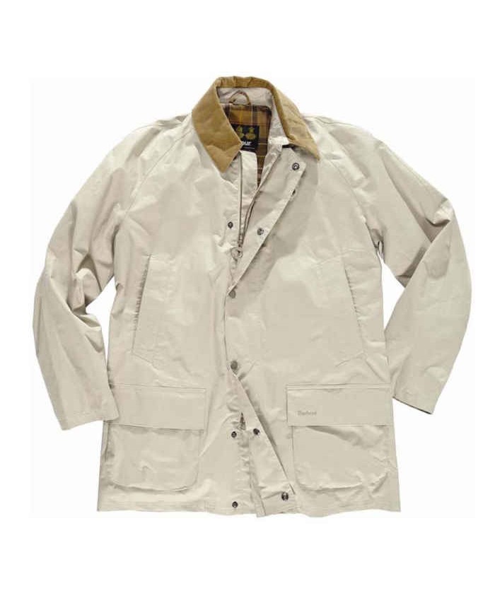 Barbour Peel Uomo Impermeabile Bianca