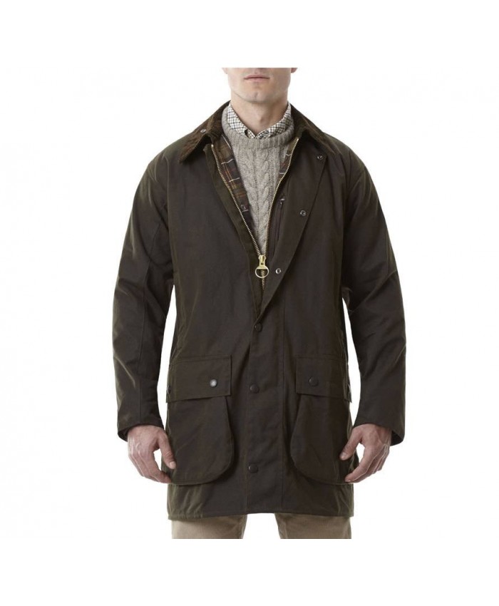 Barbour Northumbria Uomo Giacca Di Cerat Oliva Scura