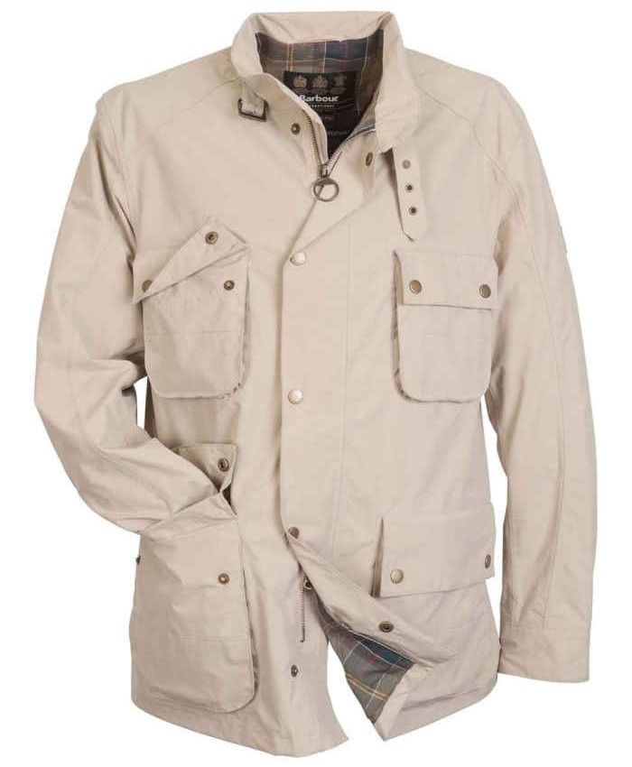 Barbour Mann Mac Uomo Impermeabile Beige