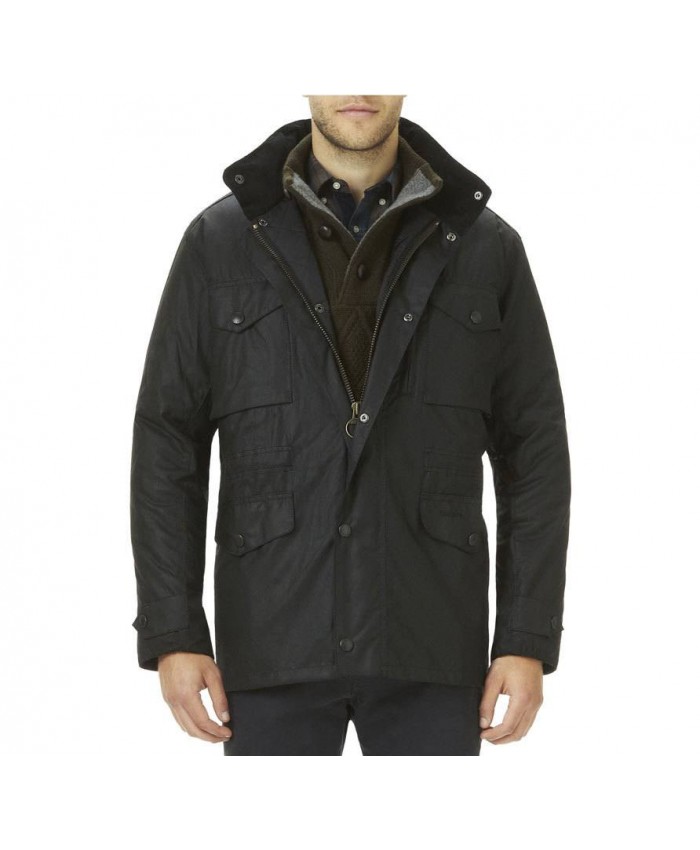 Barbour Sapper Uomo Giacca Di Cerat Nero