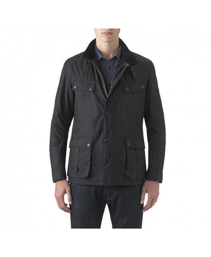 Barbour Grampian Uomo Impermeabile Nero