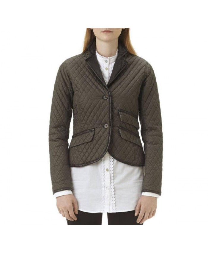 Barbour Vintage Trapunta Polare Donna Cioccolato