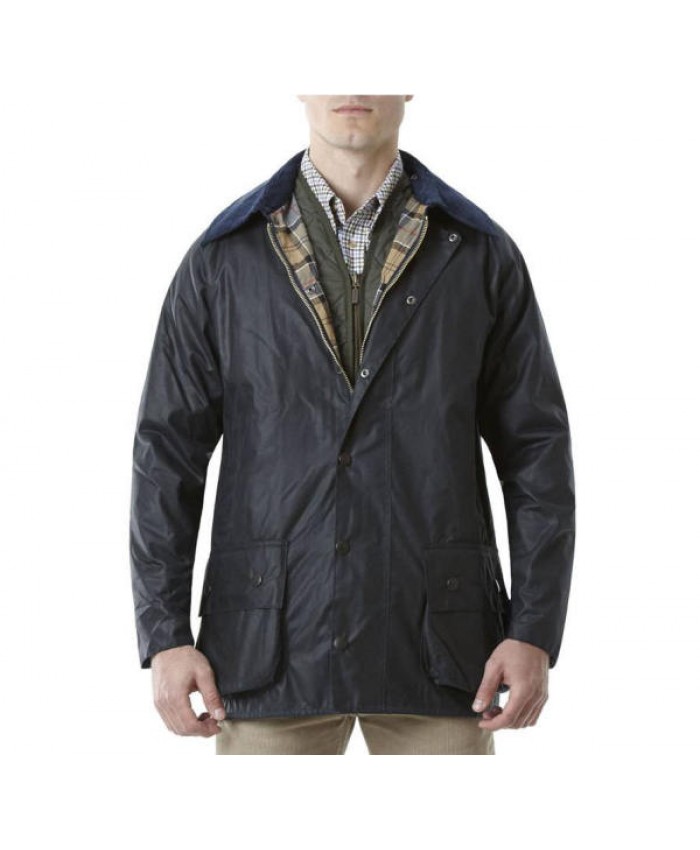 Barbour Beaufort Uomo Giacca Di Cerat Marino