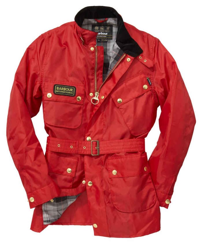 Barbour International A7 Nylon Uomo Rosso