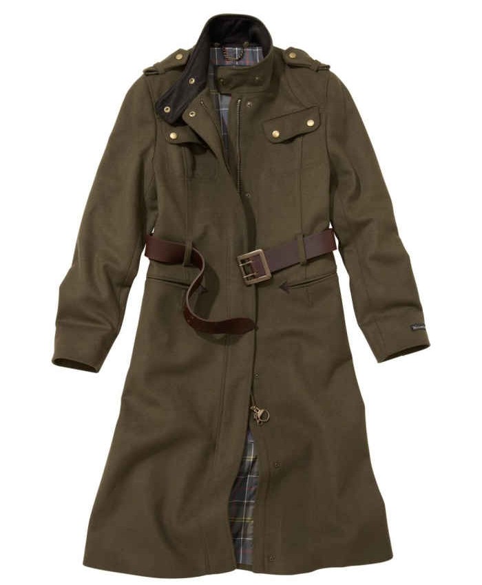 Barbour Falcon Wool Donna Oliva Scura