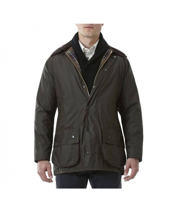 Barbour Beaufort Uomo Giacca Di Cerat Oliva Scura