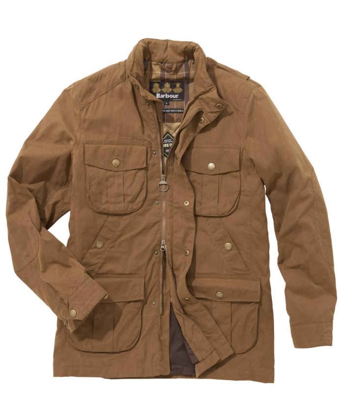 Barbour Pocketeer Uomo Impermeabile Marrone