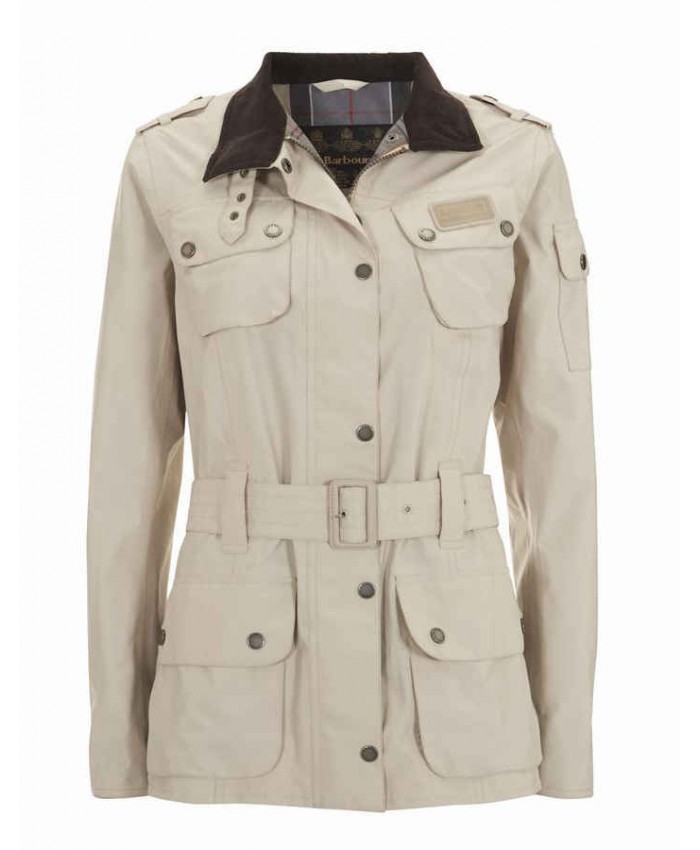 Barbour Goretex International Donna Impermeabile Bianca