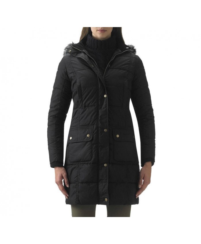 Barbour Liddesdale Trapunta Polare Donna Nero