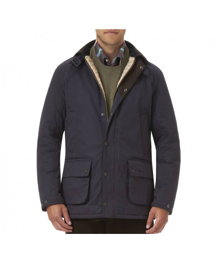 Barbour Buxdale Uomo Impermeabile Marino