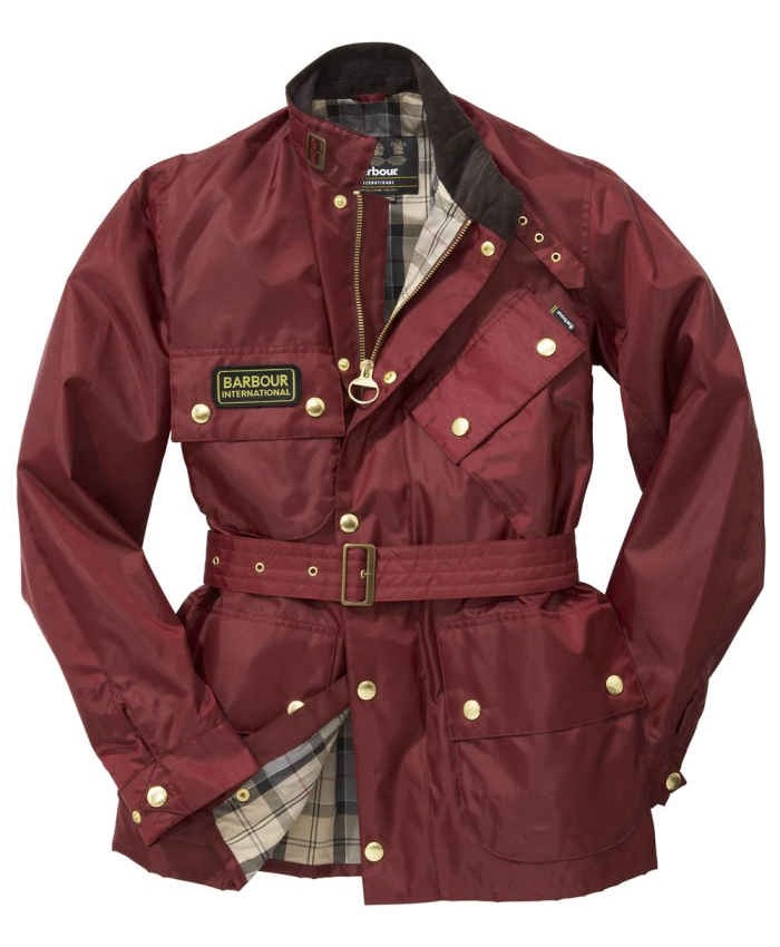 Barbour A7 Uomo Giacca Di Cerat Rosso