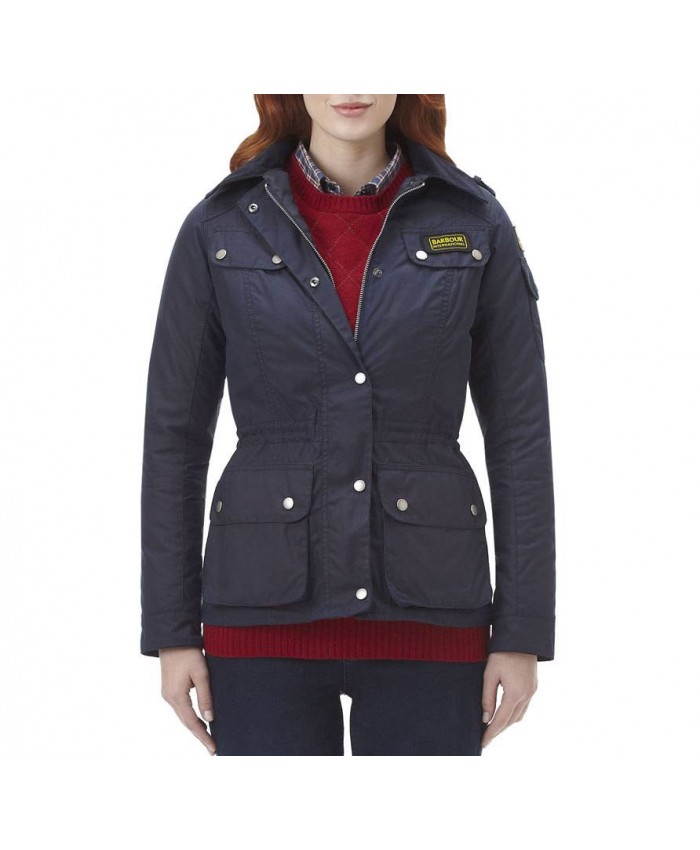 Barbour Stockland Donna Giacca Di Cerat Marino