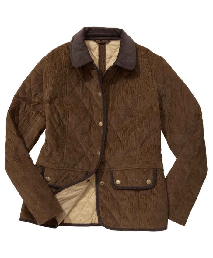 Barbour Vintage Cord Donna Giacca Imbottitat Marrone