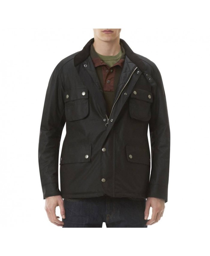 Barbour Strathdee Uomo Giacca Di Cerat Nero