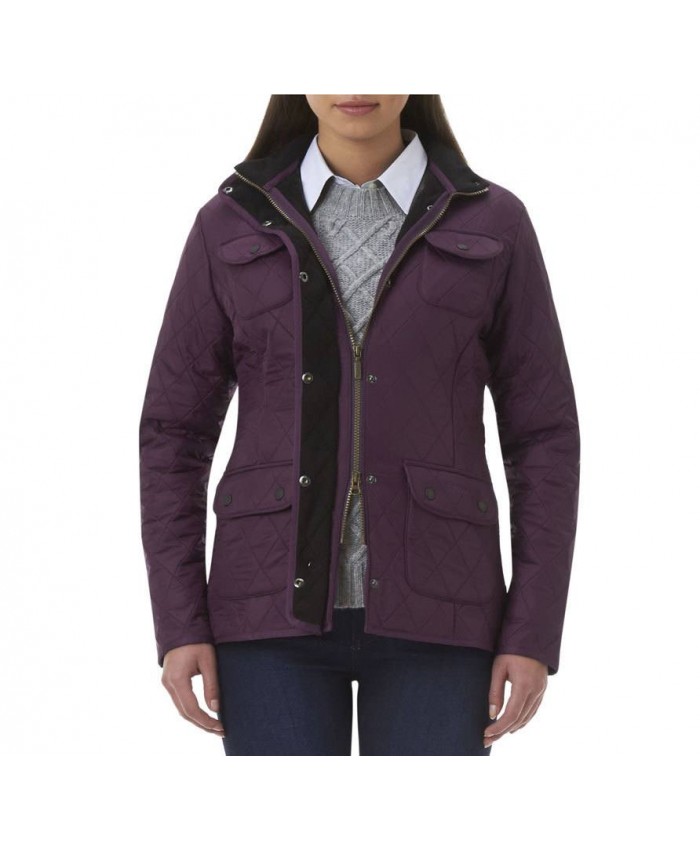 Barbour Trapunta Polare Donna Viola