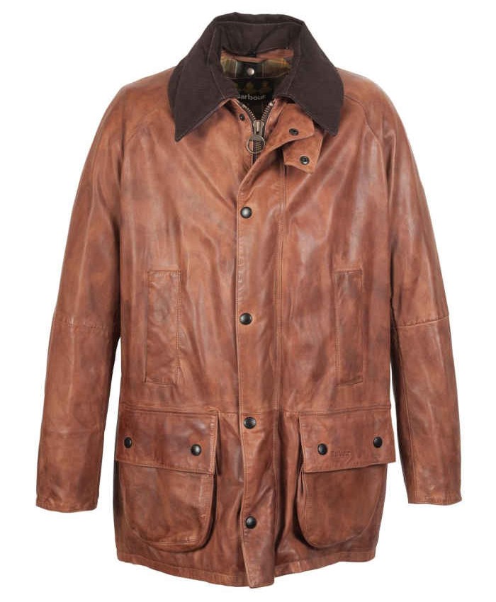 Barbour Porchester Leather Uomo Rosso