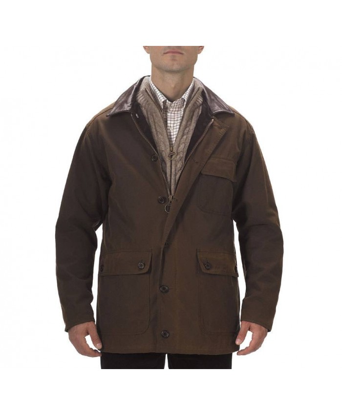 Barbour Fieldspar Uomo Giacca Di Cerat Cioccolato