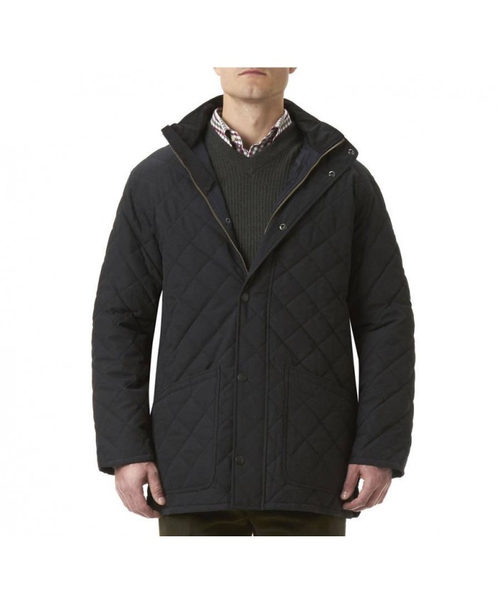 Barbour Hampton Uomo Giacca Imbottitat Nero