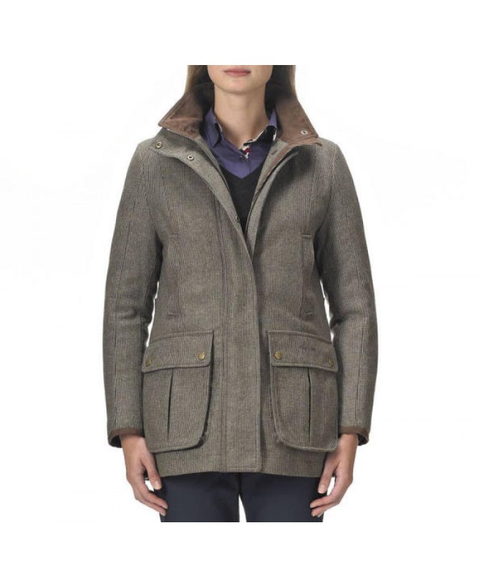 Barbour Danford Tweed Donna Grigio