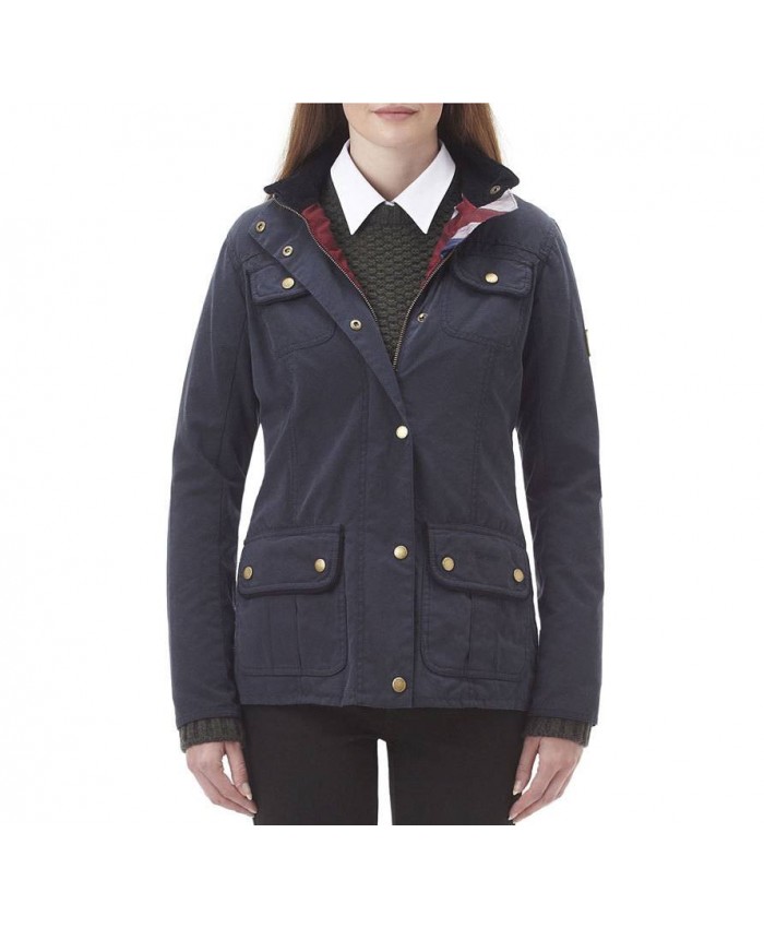 Barbour Heritage Utility Donna Giacca Di Cerat Marino