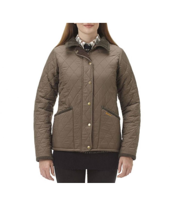 Barbour Vintage Trapunta Polare Donna Caffè