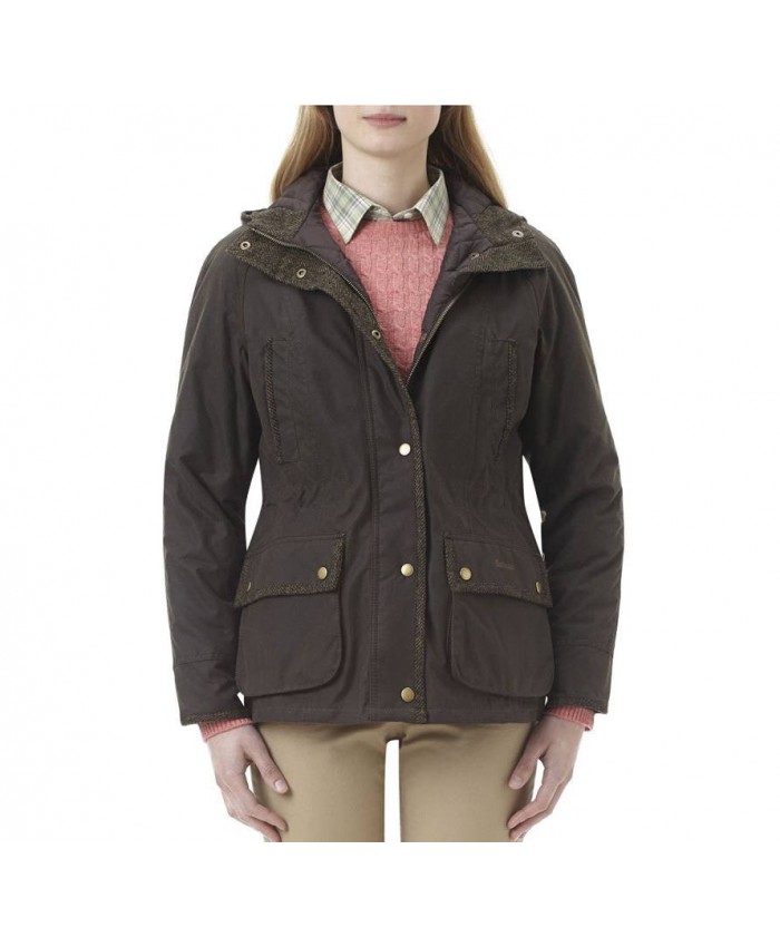 Barbour Elkhorn Donna Giacca Di Cerat Cioccolato