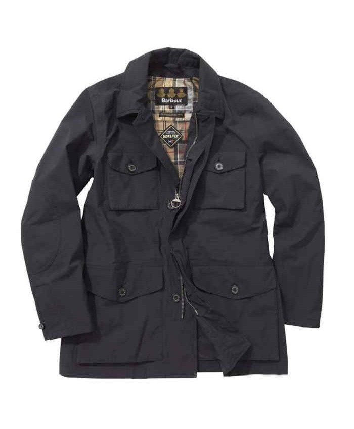 Barbour Carrier Uomo Impermeabile Marino